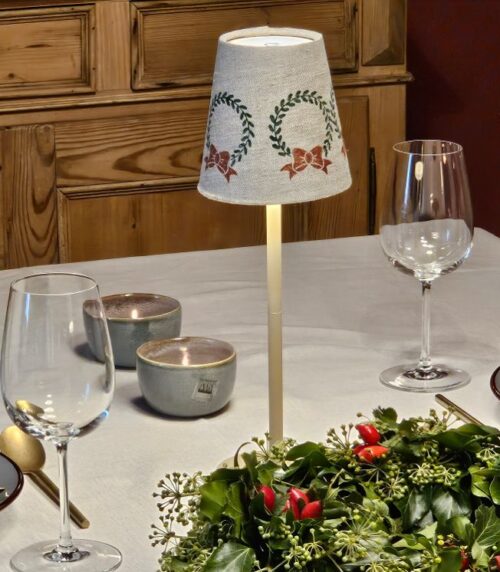 Lampenschirm-für-Tischleuchte-handgefertigt-Weihnachten-Smillas-Cottage