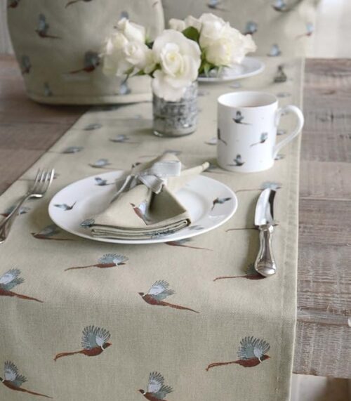 Tischläufer Pheasant, Fasan, Sophie Allport aus England