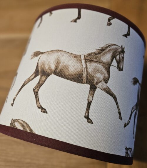 Lampenschirm-Hohe-Schule-Vintage-Horse-4-Smillas-Cottage